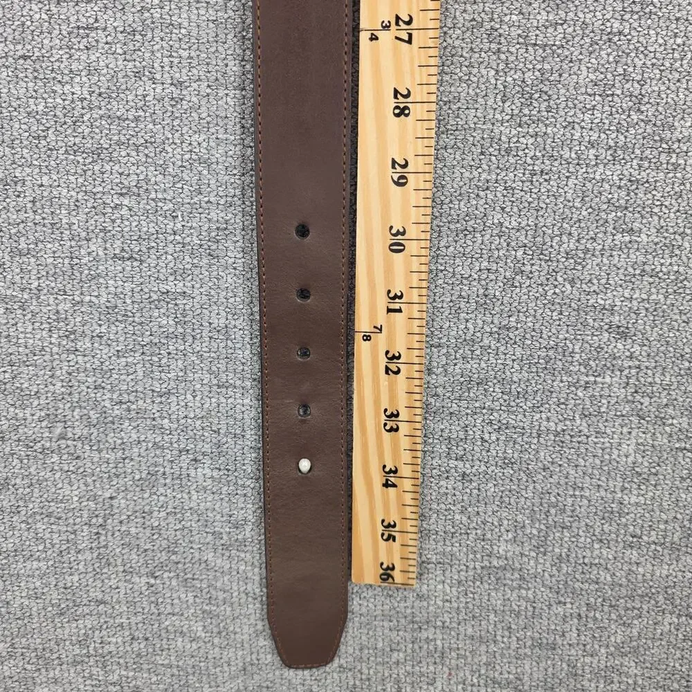 KENNETH COLE REVERSIBLE LEATHER BELT – SIZE 32 – BLACK/BROWN – 27